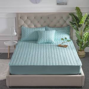 Waterproof Mattress Cover Quilted Cotton Mattress Topper Queen size Fitted Bedsheet Mattress Protector