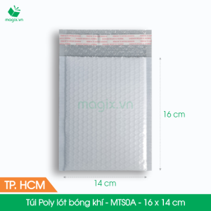MTS0A - 16x14 cm - 60 Túi bọc xốp hơi - túi giấy lót bóng khí