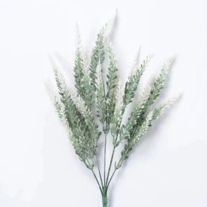 Purple Artificial Lavender Flower Bouquet Garden Wedding Party Decoration Fake Plant Table Vase Accessories Home Indoor Decoration Simulation Flower Bouquet