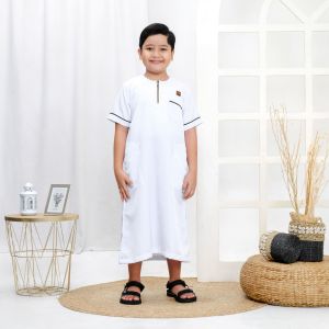 Baju Koko Anak Muslim Jubah Anak Laki-laki Gamis  2-10 Tahun JBA-04 Terbaru Lebaran Ramadan 2025