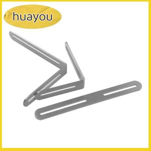 huayou ขั้วต่อชั้นวางของรูปตัวแอลตัวแอลตัวยึดเฟอร์นิเจอร์แบบเข้ามุม90 ° ทำจากสเตนเลสสามารถปรับรหัสมุมได้