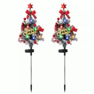 ไฟต้นคริสต์มาส สวยงาม โคมไฟพลังงานแสงอาทิตย์ รูปทรงที่เป็นเอกลักษณ์ ฉลาดและสะดวกสบาย มีเสน่ห์