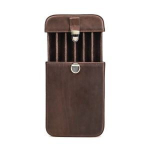 Handmade Vintage Leather Pen Case 3/6 Slots Pens Holder Organizer For Men Office Boy Girl School Pouch Cowhide Pencil Bag2026