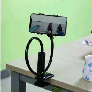 Flexible Clip lazy-Pod Phone holder Clip on Phone mount with Adjustable Arm for easy viewing