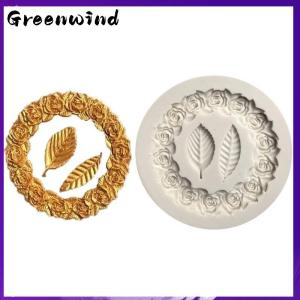 【Greenwind】 1PC Rosette Leaves Silicone Mold Cake Diy Chocolate Mold Sugar Baking Mold