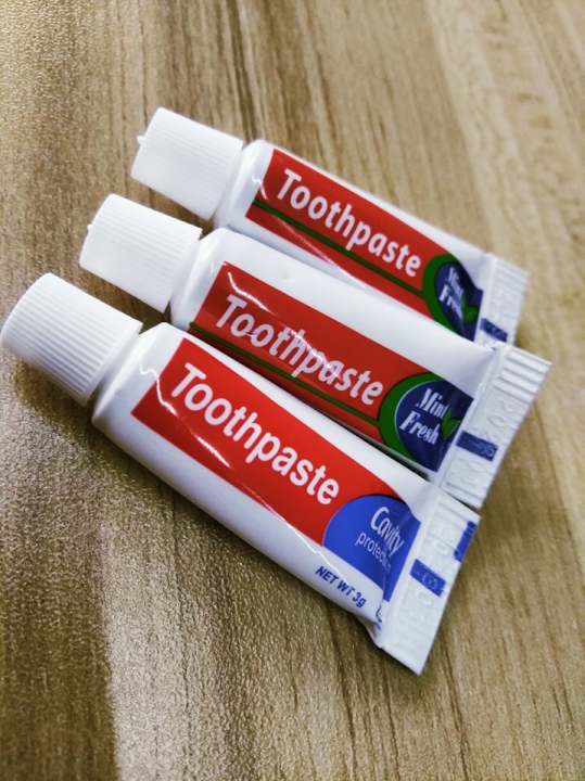 【SK】100 pcs 3 grams Mini Toothpaste Hotel Amenities | Lazada PH