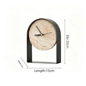 Sacesr Creative Clock Ornaments Modern Home Desktop Decor Luxury Figurines Funny Gifts Nordic Aesthetic Figurines Room Decorations M2Y9R