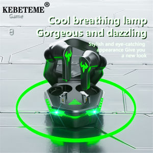 KEBETEME Earphones TWS Wireless Bluetooth Earphones 9D Stereo Surround Sound Quality Waterproof Noise Reduction Gaming Headsets For Phone PC