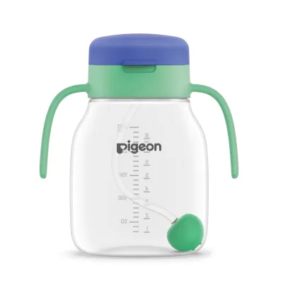 Pigeon StarTouch Straw Cup with Gravity Ball Straw 250ml - Mint To Be
