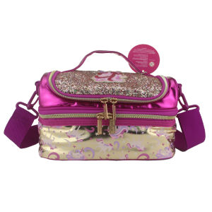 childrens lunch bag Golden Unicorn crossbody bag shoulder bags girls picnic bag fruit Lunchbox 9 inches