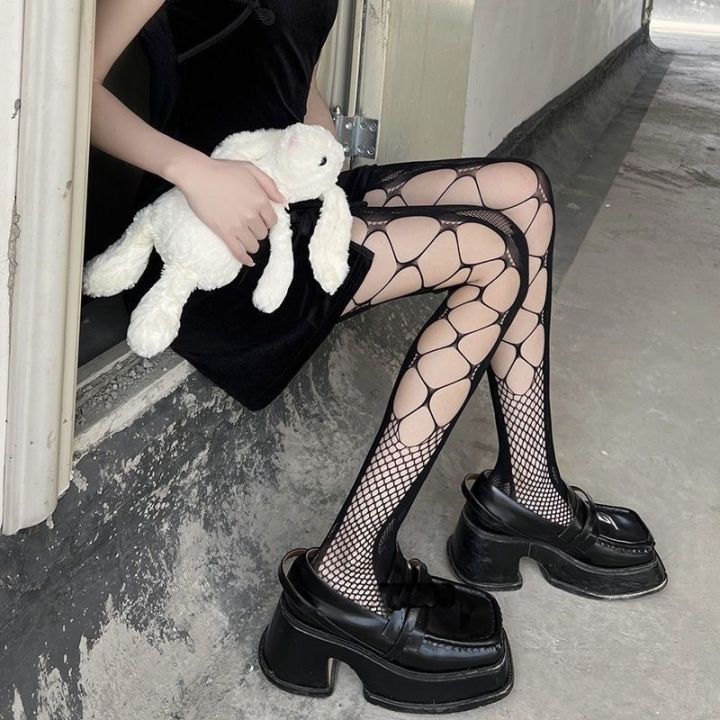 《Korean-style country》 Sexy Women Tights Pantyhose Lace Mesh Fishnet ...