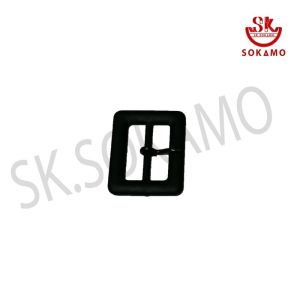 เข็มขัดนักเรียนมัธยม หนังแก้ว สีดำ ท้องดำ 1 เส้นเปลี่ยนหัวได้ 3 แบบ SOKAMO