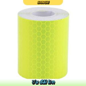 SHNGki Băng dính phản quang tự dính 1mx5cm dùng cho ô tô xe tải cuộn phim dán cảnh báo an toàn