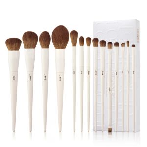Jessup Makeup Brushes 14pc Makeup Brush Set Synthetic Foundation Brush Powder Contour Eyeshadow Liner Blending Highlight T3292026