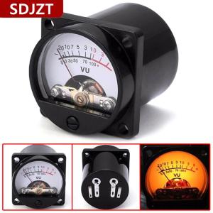 [COD] SDJZT 6-12V แผง VU เมตรหลอดไฟอุ่นกลับแสงบันทึกเสียงระดับ AMP Meter
