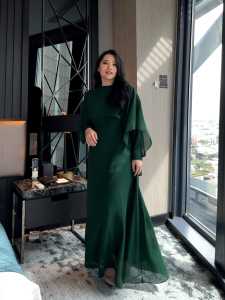 ( VM ) - Dress Muslim Fashion Wanita / Baju Lebaran Terbaru / Dress Lebaran Polos 840# Jessie Collection