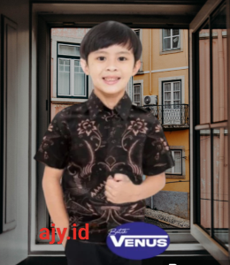 Kemeja Batik Anak Lengan Panjang usia 2-12 tahun Baju Batik Anak Murah Seragaman
