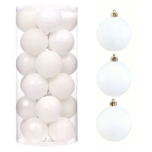 30/40/60/80mm Christmas Balls Christmas Tree Decorations Bright Ball Matt Ball Powder Ball Home Ornament Decor Happy New Year