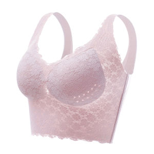 Seamless Lace Underwear Push Up Vest Bra Plus Size M-7XL Wirefree Vest Bra For Women Sleeping Bra Beauty Back Sports Vest Bra2026
