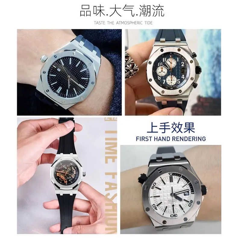 Oak 15400 Rubber 15400 St Ap Watch With Rubber Strap Apollo 11