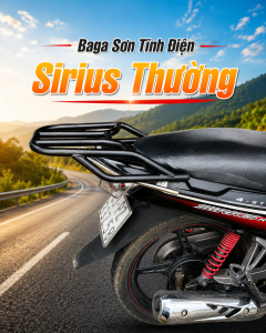 Baga Thay thế cản xe máy zin chắc chắn hơn chịu tải tốt hơn dùng cho tất cả dòng xe Sirius thường (sơn tĩnh điện )