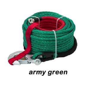 12mmx12m Winch Rope Tow Car Accessories Off Road Trailer Strap Synthetic Towing Rope for ATV SUV Vehicle ATV UTV Off-Road
