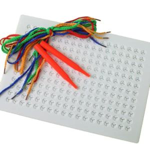 Giáo dục threading Board đồ chơi cho trẻ em bút điều khiển tập thể dục bảng vẽ đồ chơi với đầy màu sắc sợi dây thừng cho mầm non trẻ
