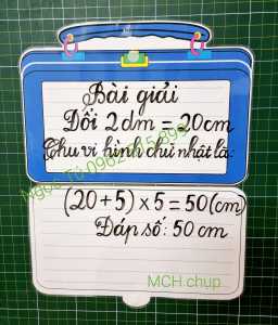 ĐỒ DÙNG DẠY HỌC MCH - CHIẾC CẶP BÍ MẬT .
