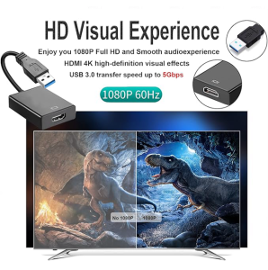 HD 1080P USB 3.0 to HDMI Converter Multi Display Graphic Adapter for PC Laptop Projector HDTV