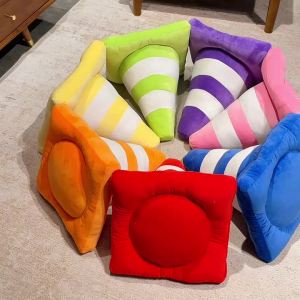 Simulation Traffic cone Plush Pillow Creative Roadblock Stuffed Toy Construction Cone Sign Cushion Doll Kids Boys Road Game Gift2026