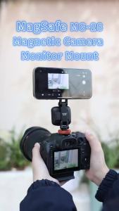 VRIG Magnetic Phone Holder Tripod Mount for Magsafe iPhone 17 16 Aluminum Alloy Tripod Mount Adapter with Cold Shoe Mount2026