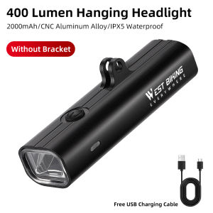 WEST BIKING 1000 Lumen Bike Light Waterproof IPX5 Bicycle Hanging Headlight Aluminum Alloy Cycling Light Rechargeable Type-C Bike Front Light Headlight Bicycle Accessories