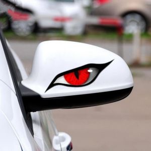 Raptor Eye Car Sticker Rearview Mirror Decal Waterproof Scratch Resistant Bold Design Automotive Exterior Vehicle Vinyl Sticker