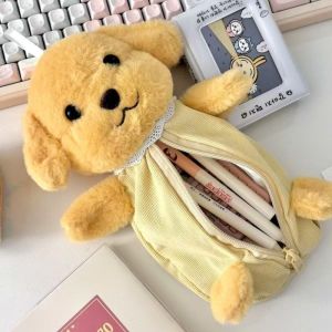 Pencil Case Large Capacity Cute Canvas PVC 5 Layer Desk Organizer School Stationery Pouch