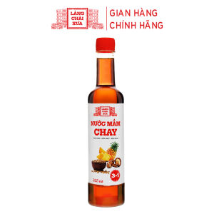 Nước mắm CHAY 3 trong 1 Làng Chài Xưa 525ml trái thơm nấm ngọt đậu nành 300 năm truyền thống an toàn vệ sinh thực phẩm rất thơm ngon dịu vị