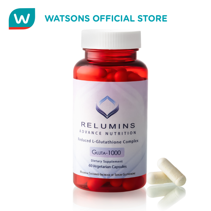 RELUMINS L Glutathione Bot 1000mg60 Vegetarian Capsules Lazada PH