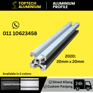 [Ready Stock/Heavy-duty] Aluminium profile conveyor 2020 engineering commercial or DIY use table leg rack structure