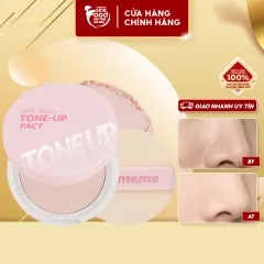 Phấn Phủ Dạng Nén Kiềm Dầu, Nâng Tông, Làm Đều Màu Da I'm Meme Purple  Cotton Tone Control Pact 9.5g