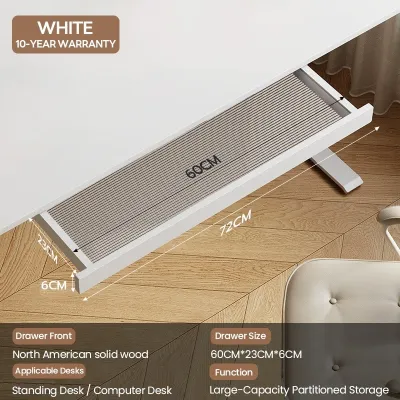 【COD】Under Desk Drawer 40CM/60CM Home Hidden Storage Box For Standing Desks/Computer Desks
