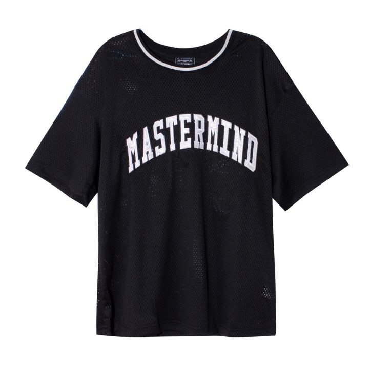 Mastermind Japan x Mitchell u0026 Ness embroidered skull mesh T-shirt | Lazada  PH