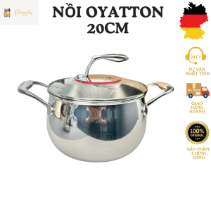 Nồi inox OYATTON nồi nấu canh soup nồi inox nhỡ nồi inox 20cm nồi 20cm nồi canh nồi bếp từ