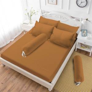 Vito - Sprei Fitted King 180x200 Bantal 2 Bantal 4 Queen 160x200 Single 120x200 Single 100x200 Single 90x200 Tinggi 20 Solid Polos Emboss
