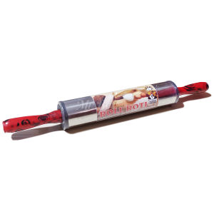 Gilingan Adonan Kue Rolling Pin Stainless Steel Roll Roti Kingkong Bisa Putar