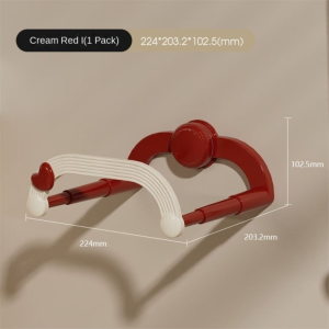 LETIGO Waterproof Wall-Mounted Storage Rack Great Load Bearing Multifunctional Bathroom Glass Shelf Breathable Hole Design Black/Red/White Bathroom Tissue Box Bathroom