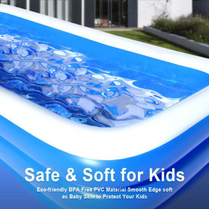 【With free Air Pump】INTEX Inflatable Swimming Pool for Kids 2-Rings Rainbow Pool Outdoor Thicken Round Swimming Pool