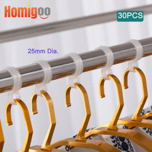 Homigoo - 30pcs Home Laundry Drying Wind Hanger Hook Wind Buckle Drying Racks Windproof Buckle Clasp Hook Hanger 2.5 cm Diameter