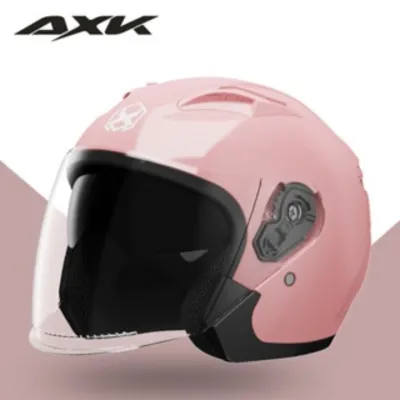 AXK 801 High-Quality Motorcycle Helmet with Double Mirror Visor Anti-Fog Lens and Impact-Resistant ABS Shell - New