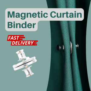 Magnetic Curtain Binder Button Nail Double Sided Magnetic with Strong Magnets Curtain Magnets Clips