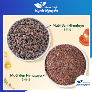 Muối đen Himalaya 500g (Black Salt - Kala Namak) Nguyên chất nhập khẩu Ấn Độ nấu ăn tẩy da chết - Thảo Dược Hạnh Nguyên
