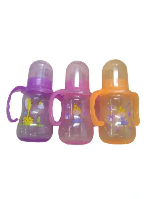 3 in 1 Colorful Baby Feeding Bottle Non-Toxic Set 150ml with Handle (LKNP-0020) Kabuli99